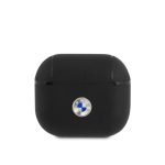 BMW BMA3SSLBK AirPods 3 cover black Geniune Leather Silver Logo