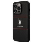 حافظة صلبة مخططة من US Polo لهاتف iPhone 14 Pro Max