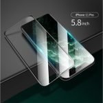 USAMS - لهاتف iPhone 11 pro زجاج مقوى بشاشة كاملة منحنية