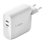 Belkin WCH003VFWH BoostCharge USB PD GaN Charger with 2 Ports 63W USB-C Fast Charger