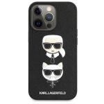 كارل لاغرفيلد رؤساء Saffiano K&C   كفر ايفون 13 برو ماكس - اسود