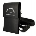 حقيبة كتف كارل لاغرفيلد للهواتف الذكية - سوداء