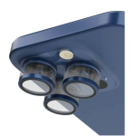 ليفيلو لوسنت تريو واقي عدسة الكاميرا بقوة 9H لهاتف ايفون 15 برو / 15 برو ماكس - أزرق