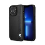 BMW Hard back cover for iPhone 15 Pro Max - Blue dots - Black