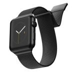 X-Doria Mesh Band Metal Loop Stainless Steel WatchBand for Apple Watch black 42/44/45mm
