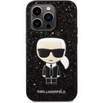 IPHONE 14 PRO Karl Lagerfeld Hardcase Glitter Flakes Ikonik (KLHCP14LGFKPG) silver