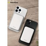 بنك الطاقة اللاسلكي سويتش إيزي سوبريم المغناطيسي 5000 مللي أمبير/10000 مللي أمبير، أبيض