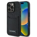 Karl Lagerfeld case for iPhone 16 Pro Max 6,9" KLHCP16XPGKHPRPK black Hard Cardslots Monogram