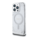 Guess MagSafe Glitter Hard Case with Resin Glitter for iPhone 16 Pro Max with Drop Protection, Secure & Comfortable Grip, Sustainable Packaging, Easy Snap-on Design