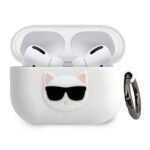 Karl Lagerfeld Silicone Choupette Case For Apple Airpods 3 - White