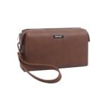 Green Lion Marly Clutch Bag Brown