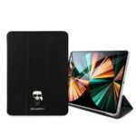 Karl Lagerfeld PU Saffiano Ikonik Metal Folio Case for iPad 12,9 Black
