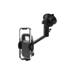 Green Lion GX-38 Suction Phone Holder 360 Rotation 3-Axis Adjustment Strong & Washable Suction Cup Easy Press Open & Close Black