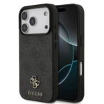 Guess MagSafe 4G PU Leather Case With Classic & Strass Logo IPhone 17 Pro Max Black