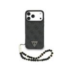 GUESS Guess 4G Strap Triangle Logo MagSafe case for iPhone 17 Pro Max black