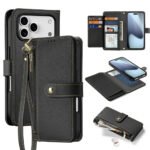 IPHONE 17 PRO MAX DUX DUCIS LAWA WALLET LEATHER CASE W MAGNETIC COVER black