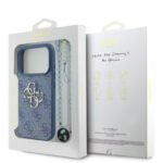 IPhone 17 Pro Max 4G PU Leather Case With Big 4G & Classic Logo Ultra Slim Lightweight Design Easy Installation Blue
