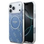 GUESS Guess MagSafe PC & TPU Case with Gradient Glitter for iPhone 17 Pro Max Sustainable Packaging, Easy Snap On Lightweight Design Blue