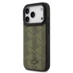 LACOSTE Lacoste MagSafe PU Leather Case with Nomogramme Logo & Camera Stand for iPhone 17 Pro Max Slim Profile Drop Protection Easy Snap On Design Green