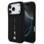 BMW MagSafe Camera Case in Silicone with 3 Color Print for iPhone 17 Pro Max Rear Camera Easy to Control Body Design Slim Drop Protection Black