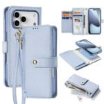 IPHONE 17 PRO MAX DUX DUCIS LAWA WALLET LEATHER CASE W MAGNETIC COVER BABY BLUE