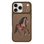 iPhone 17 Pro max Leather Case Original Santa Barbara Boris Series Leather Back Cover brown