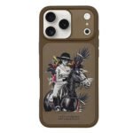 iPhone 17 Pro Max Genuine Leather Original Santa Barbara Polo Club Cedric Series Back Cover brown