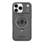 Phone 17 Pro max  Genuine Leather Original Santa Barbara Polo Club Primo Series Case with Magsafe grey
