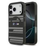 BMW MagSafe Transparent IML Case for iPhone 17 pro Metal Buttons Line Designs Slim Profile Drop Protection Smokey Black