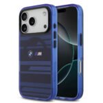 BMW MagSafe Transparent IML Case with Metal Buttons & Line Designs for iPhone 17 Pro Sustainable Packaging Slim Profile Drop Protection Blue