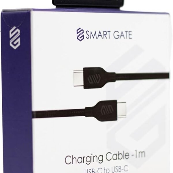 Smart Gate Cable USB-C to USB-C Fast, Shielded 1m Black