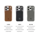 iPhone 17 Pro Max Lucas Series Genuine Santa Barbara Leather Case