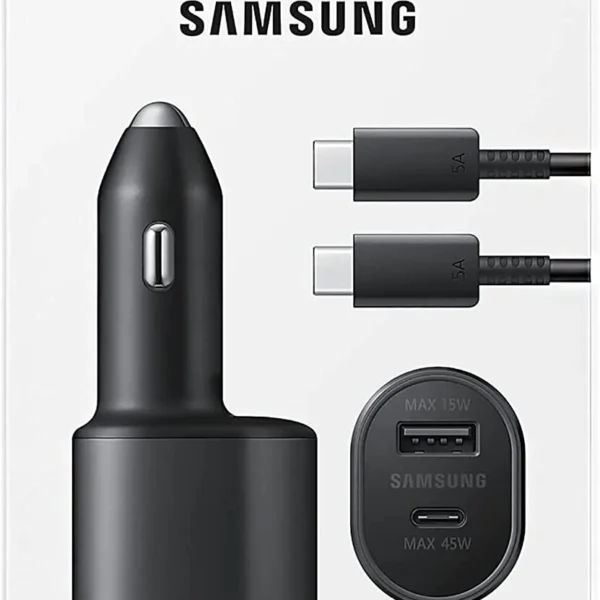 SAMSUNG Super Fast Dual Car Charger (45W+15W)