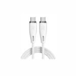 RAVPower Cable  60W USB-C to USB-C Fast 1.2M Durable 3A USB 2.0 Data Cable White 18-Month Warranty