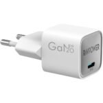 RAVPower Wall Charger 20W GaN USB-C Power Delivery (PD 3.0) Fast Charging Ultra Compact Portable Plug White