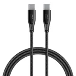 RavPower Cable 1.2M 60W Nylon Braid USB-C to USB-C Black