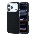 Lacoste Cover iPhone 17/18 Pro Max Petit Pique Embossed Slim Protective Black