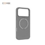 Cooyee WAVY PATTERN MAGNETIC Case with 360 Rotating Stand and Fingerprint Resistant for iPhone 18 Pro Max grey