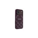 Karl Lagerfeld PU Hard Case KL Monogram Magsafe for iPhone 18 Pro / 17 Pro Burgundy