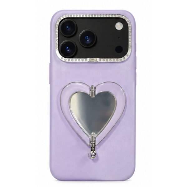 FaceDesign Case heart stand for iphone 18 pro max Purple