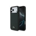 Lacoste Cover iPhone 18 Pro Max MagSafe Hard Case with Petit Pique Texture and Lacquered Metal Logo